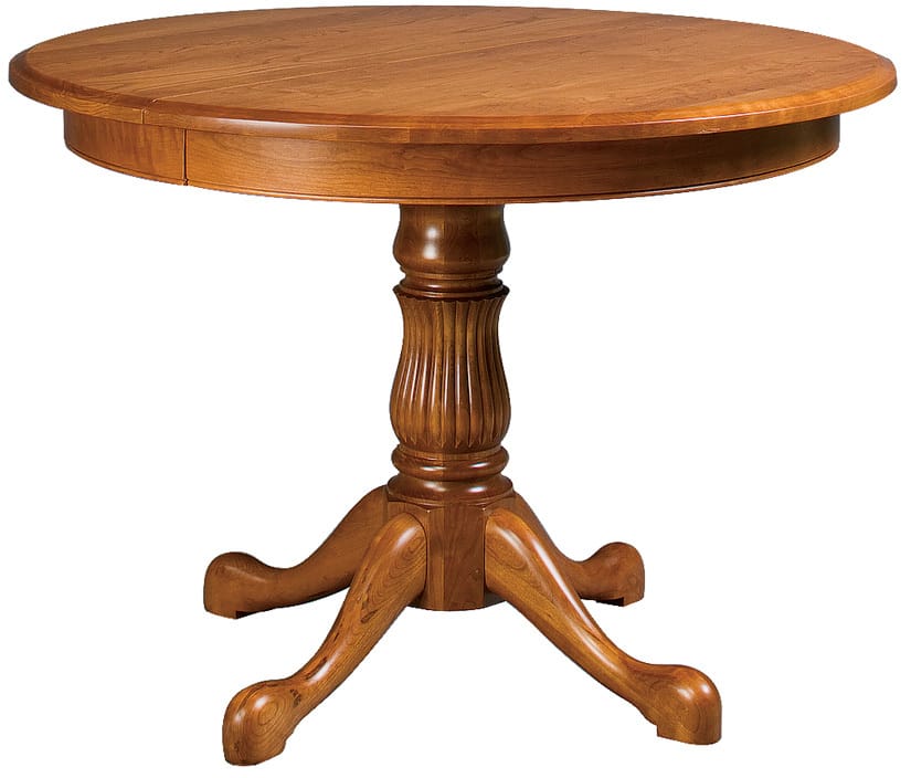 Reeded Pedestal Extension Table