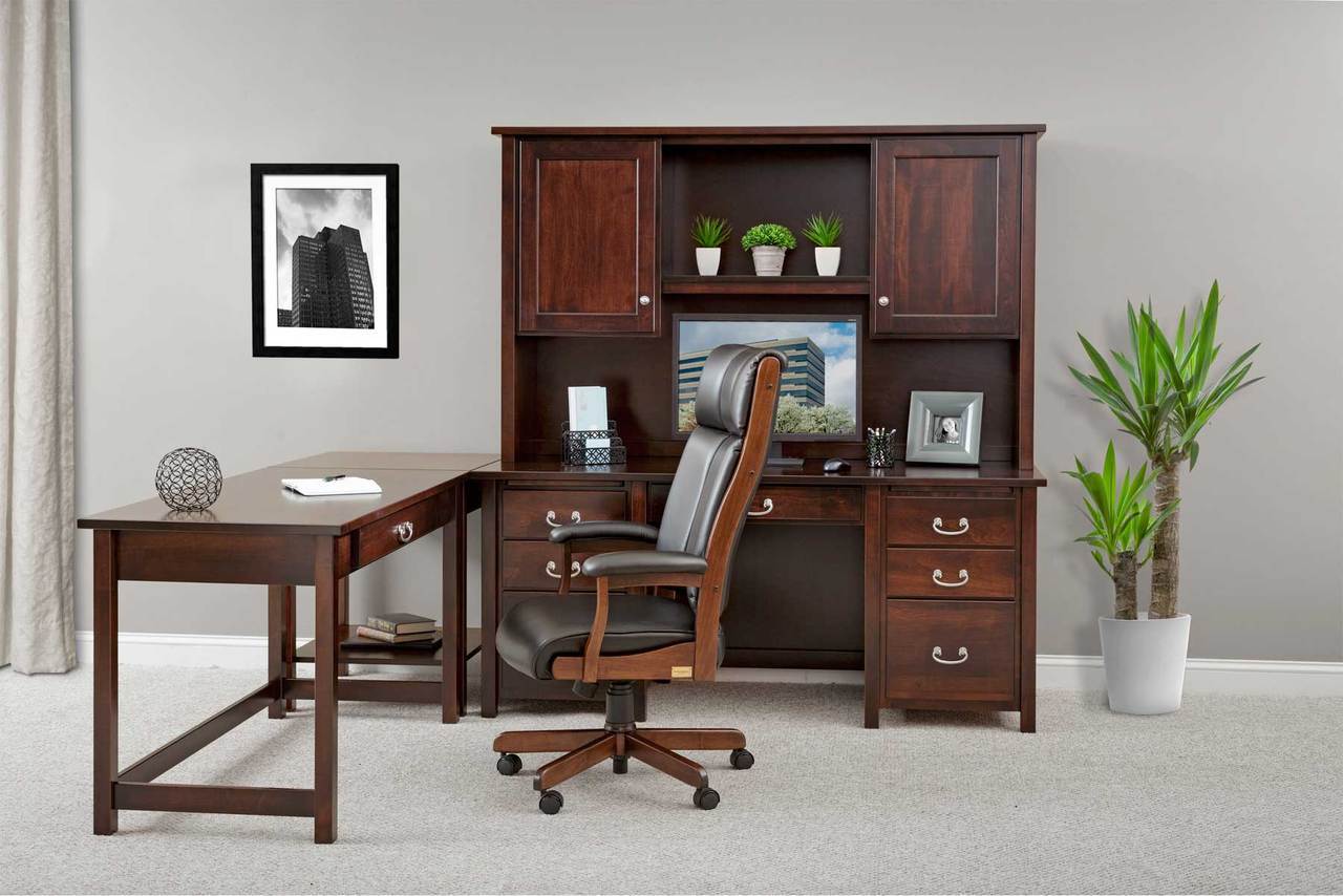 Eshton Double Pedestal Corner Desk