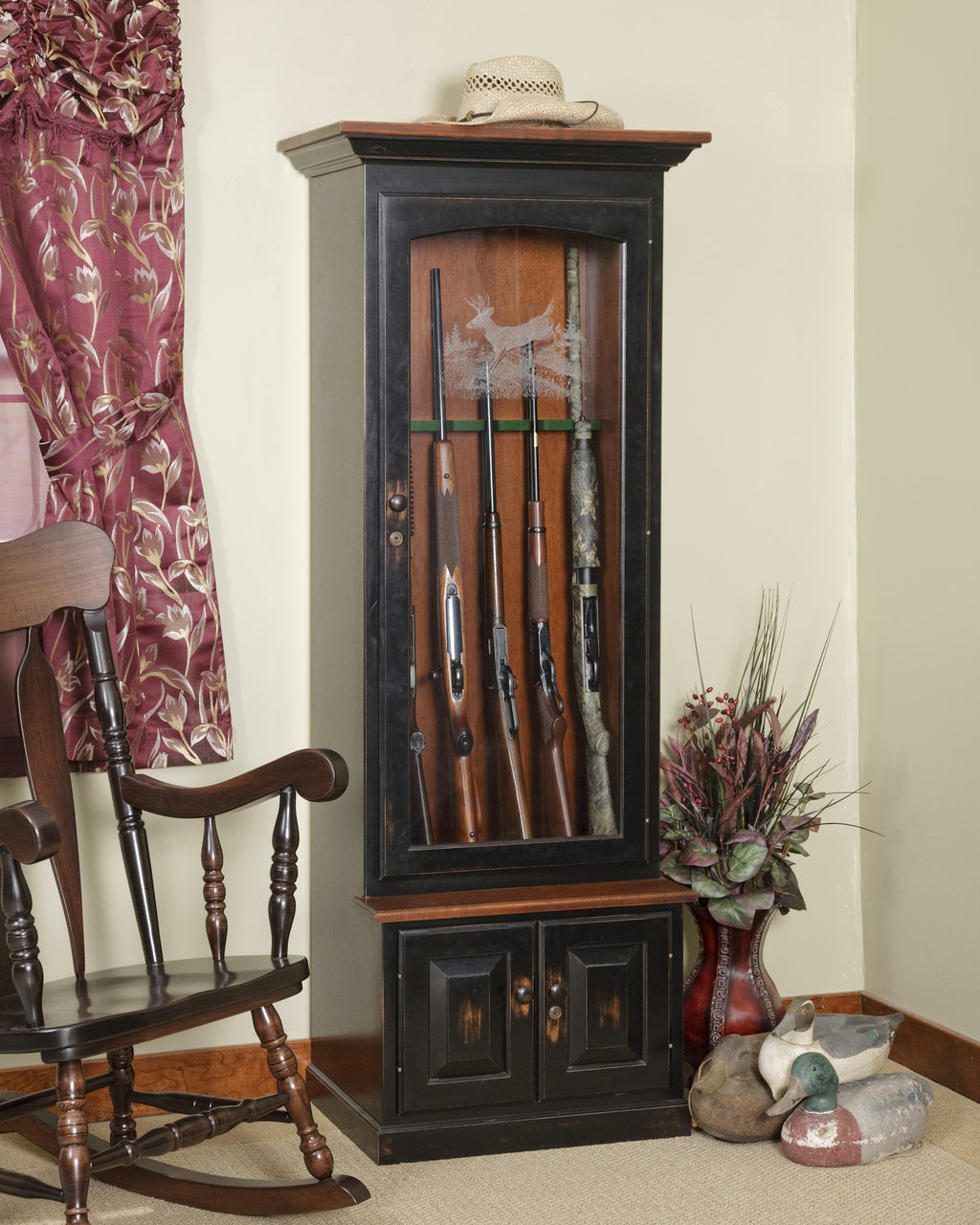 6 Gun Wall Cabinet