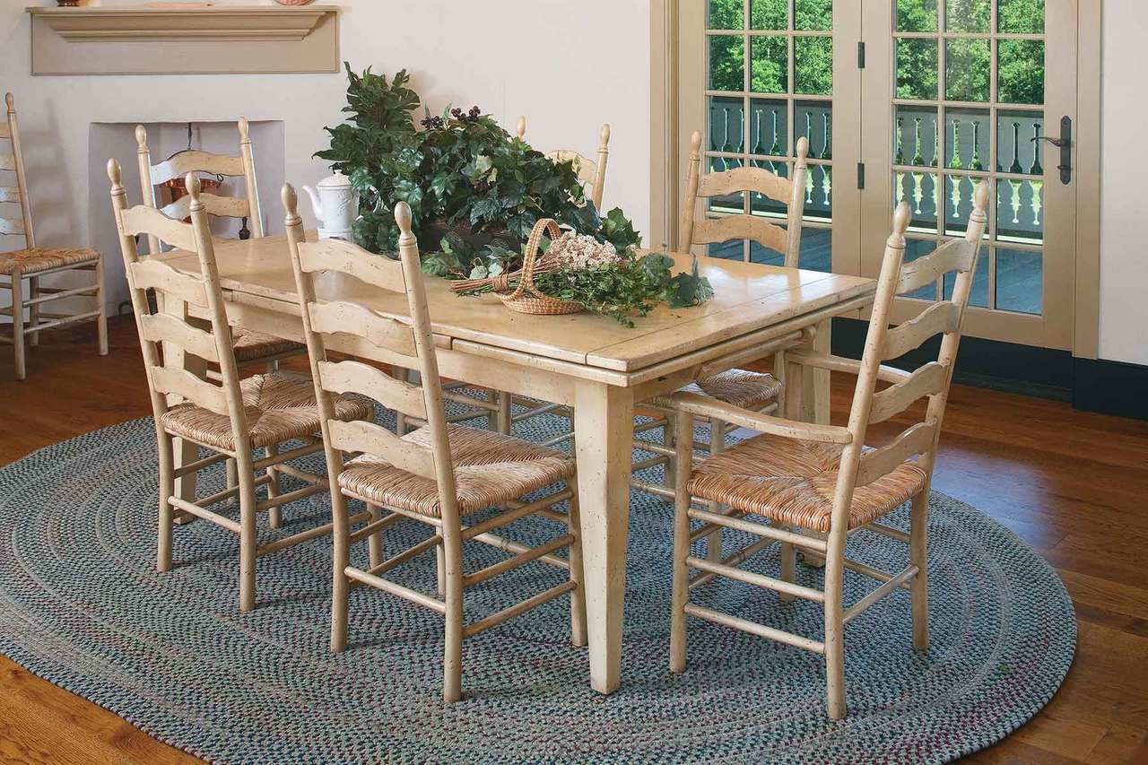 French Country Ladderback Side Chair