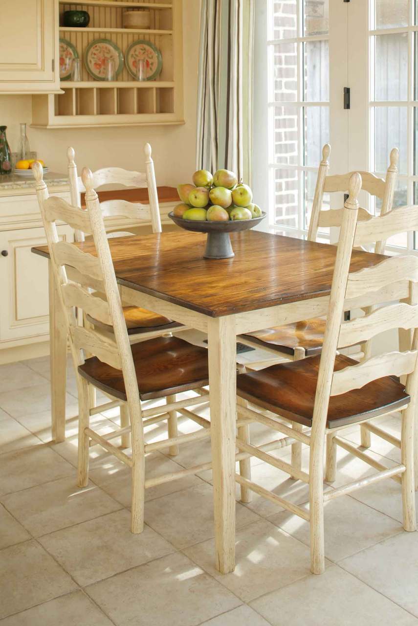 French Country Ladderback Side Chair