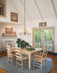 French Country Ladderback Arm Chair