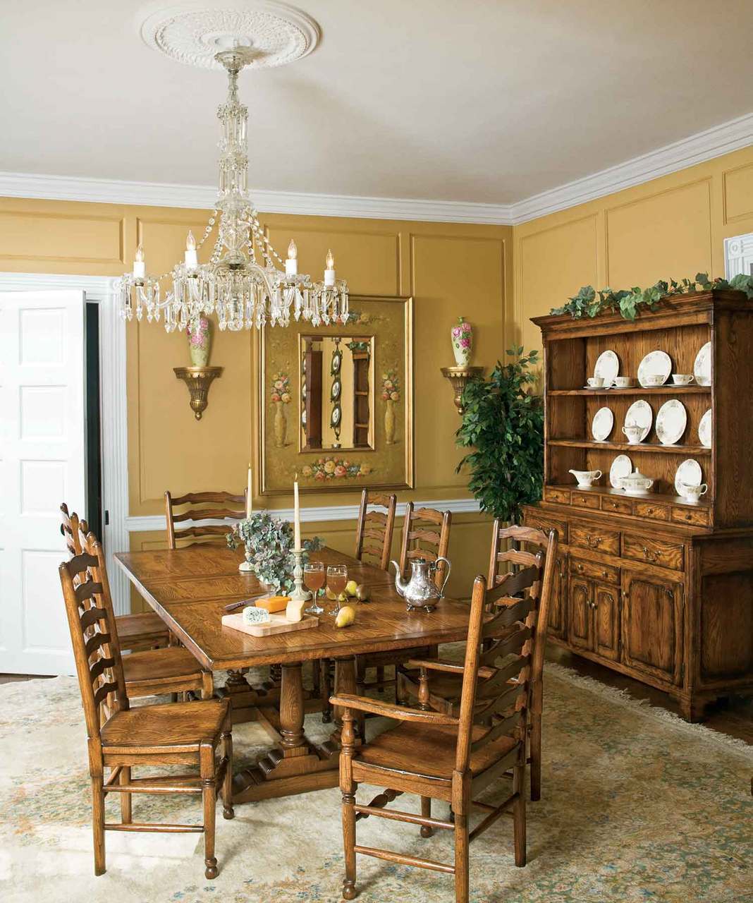 English Trestle Extension Table