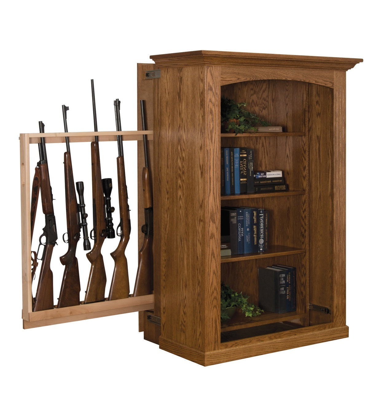 Small Hidden Gun Cabinet Bookcase