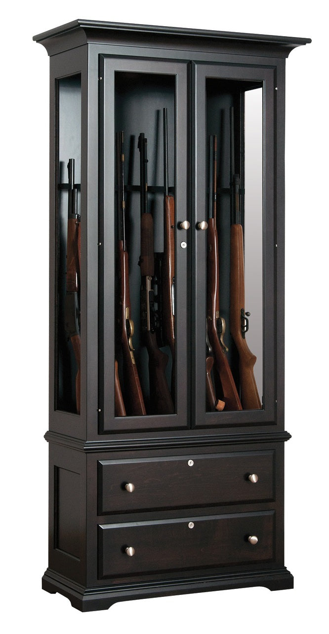 8 Gun Cabinet w/Drawers