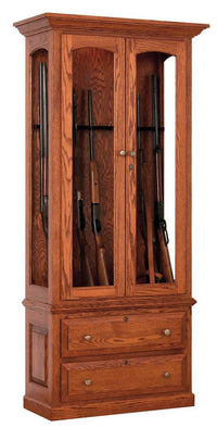 8 Gun Cabinet w/Drawers