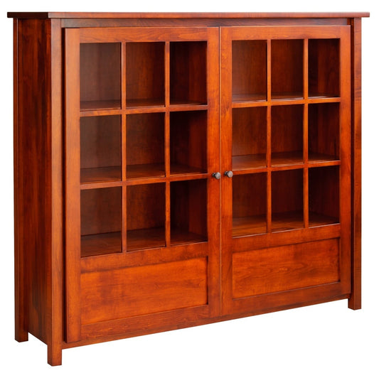 Shelton Glass Door  Bookcase