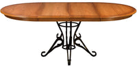Iron Base Single Pedestal Table