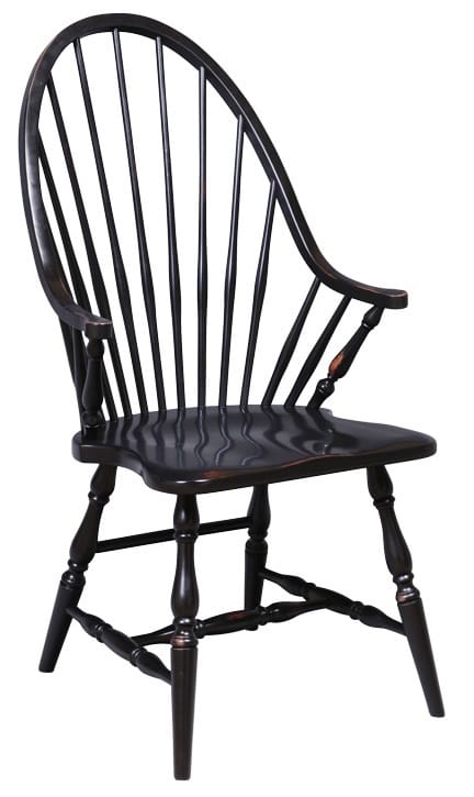Windsor High Back Arm Chair - Detailed Leg