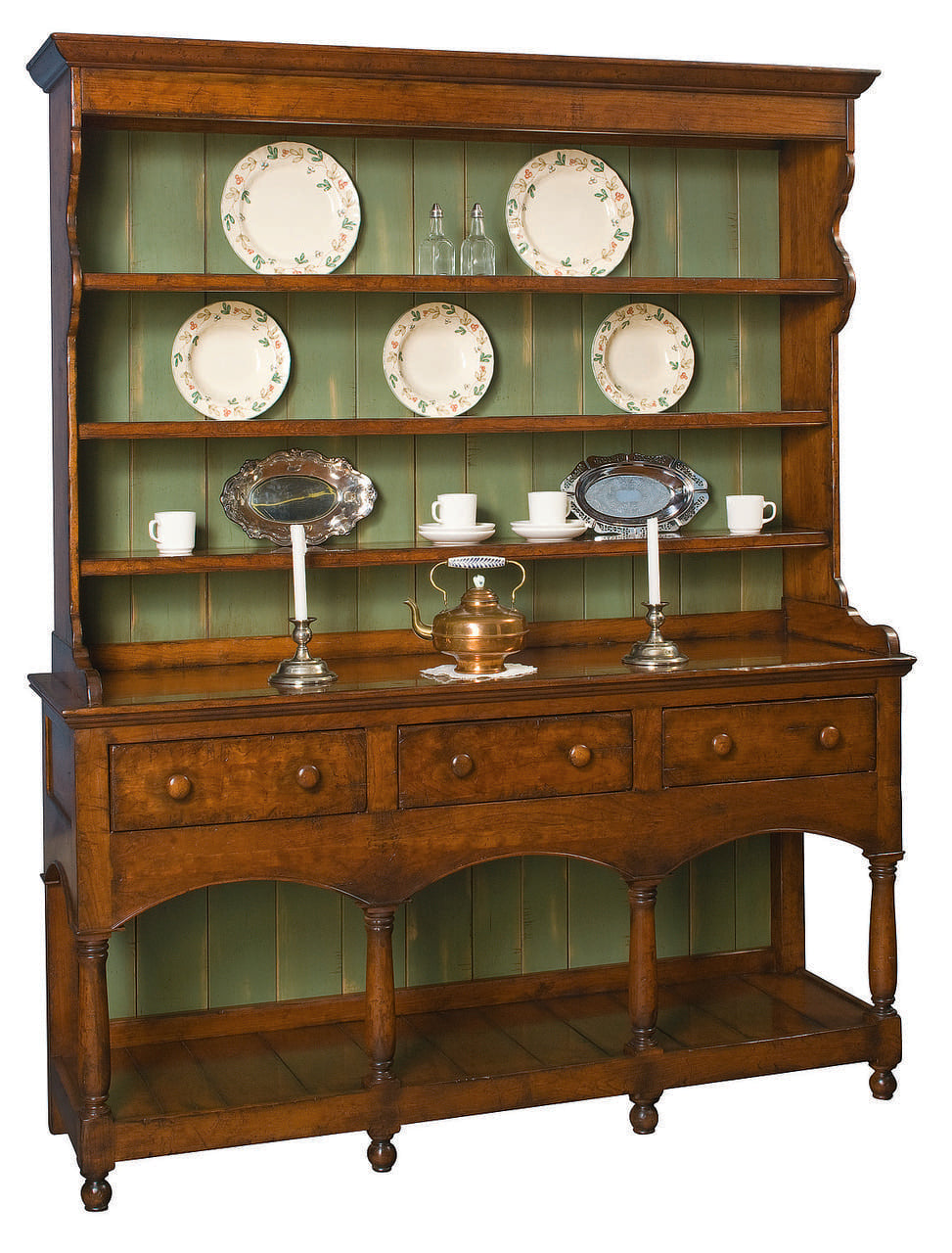 Tuscany Three Arch Buffet w/Delft Rack