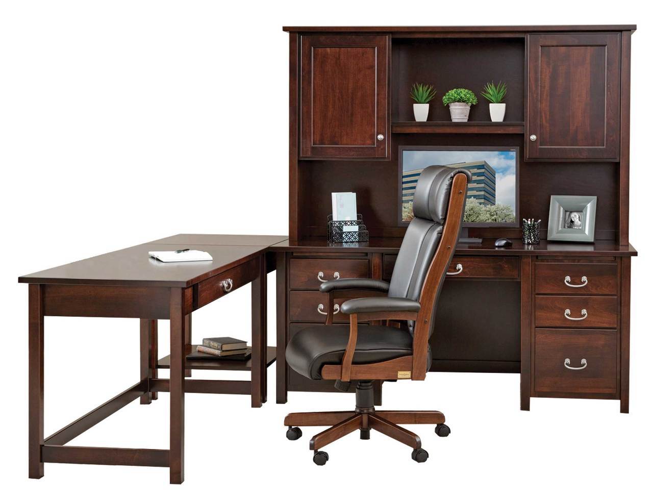Eshton Double Pedestal Corner Desk