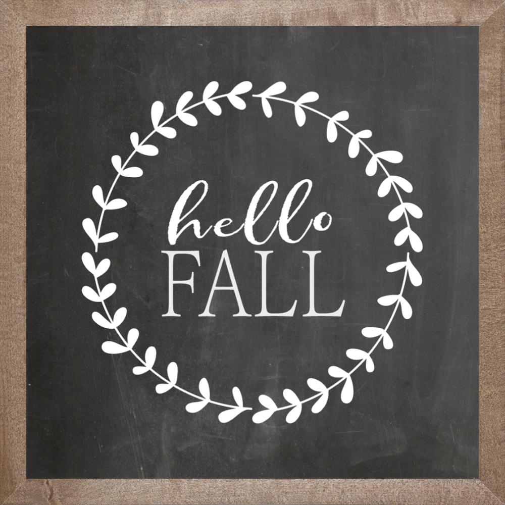 Hello Fall Farmhouse Wall Art