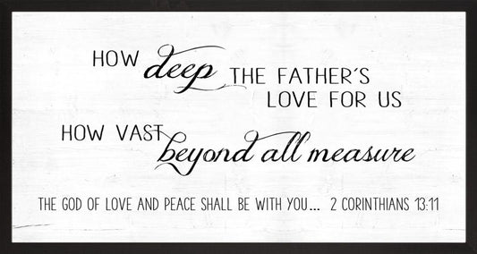 How Deep The Father's Love Scripture Wall Art