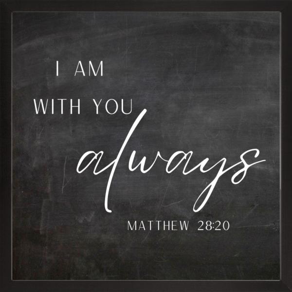 With You Always Scripture Wall Art