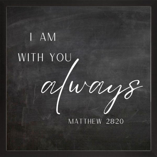 With You Always Scripture Wall Art