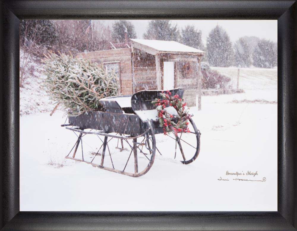 Grandpa’s Sleigh Winter Wall Art
