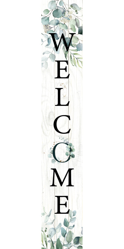 Watercolor Welcome Porch Sitter