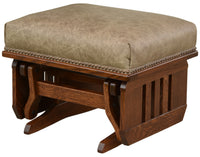 Mission Gliding Ottoman with Slat Sides