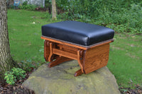 Mission Gliding Ottoman With Solid Sides