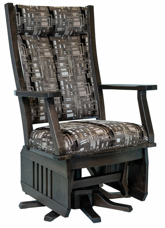 Mission Swivel Glider with Slat Sides