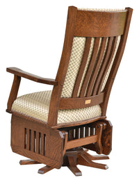 Mission Swivel Glider with Slat Sides