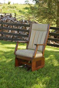 Mission Swivel Glider with Slat Sides