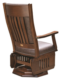 Mission Swivel Glider With Solid Sides
