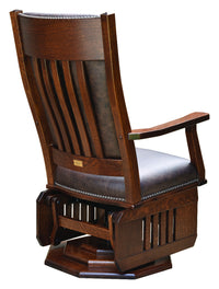 Mission Swivel Glider with Slat Sides