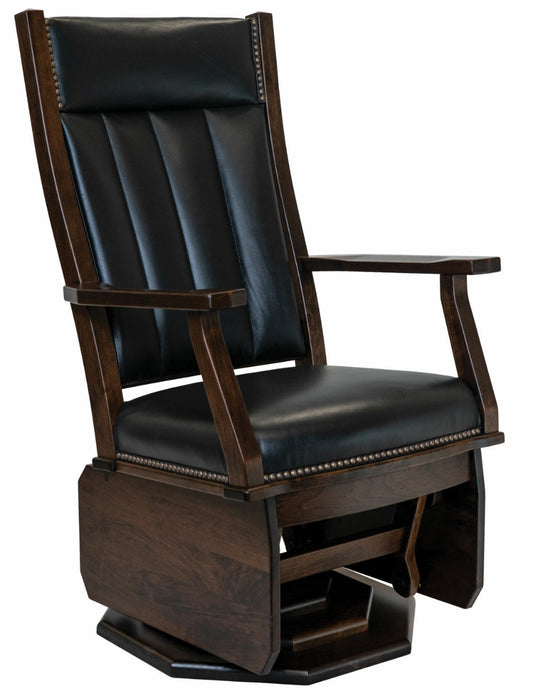 Mission Swivel Glider With Solid Sides