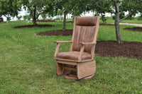 Mission Swivel Glider With Solid Sides