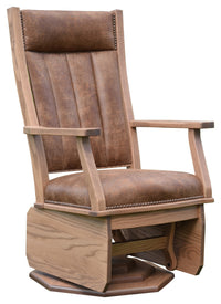 Mission Swivel Glider With Solid Sides