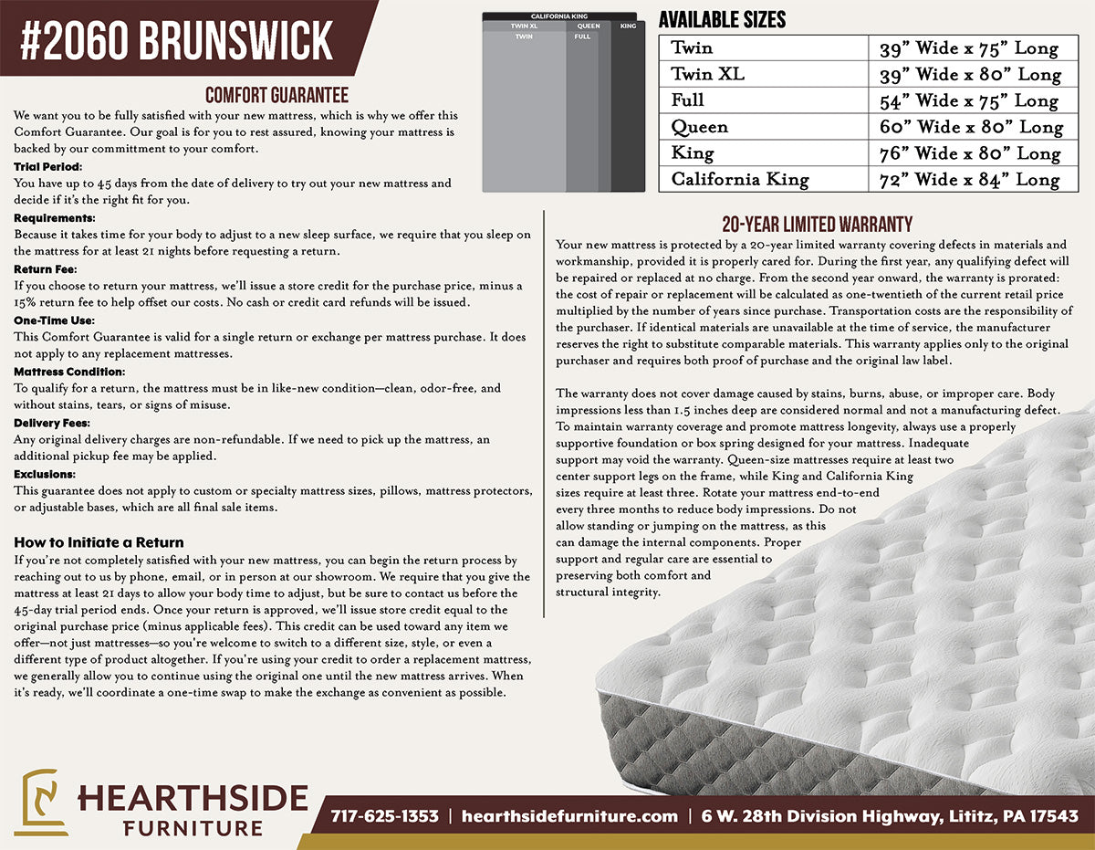 Brunswick Latex Hybrid Mattress