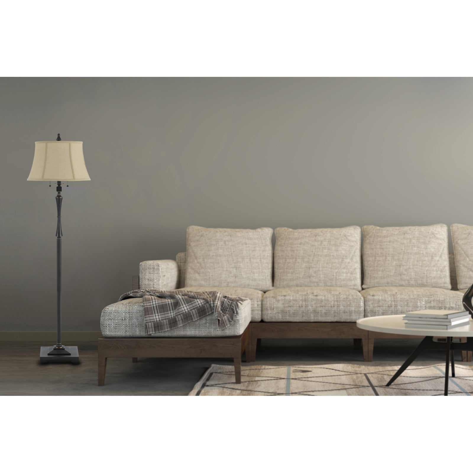 Madison Oil Rubbed Bronze Double Light Floor Lamp