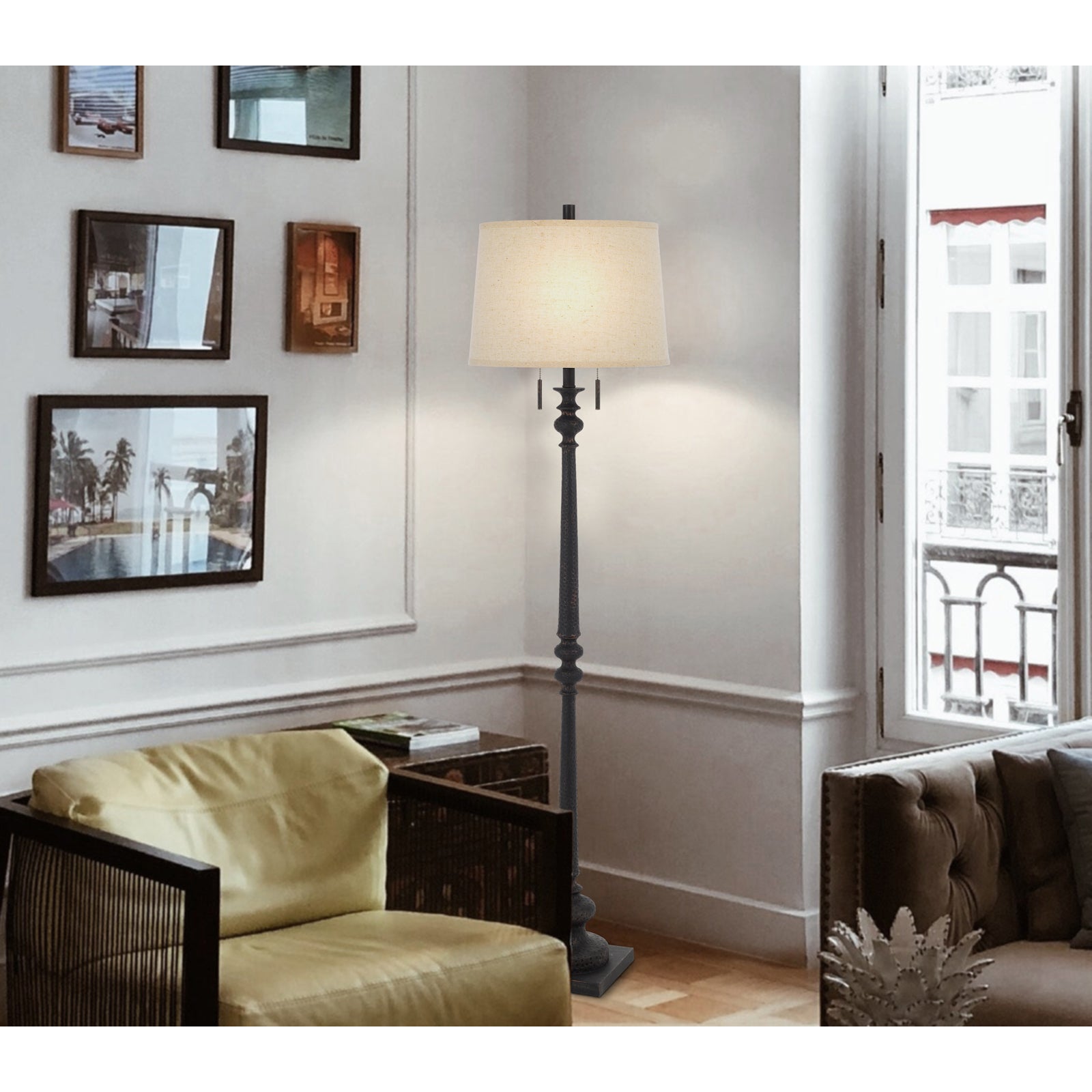 Torrington Rustic Iron Floor Lamp