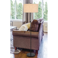 Cromwell 3-Way Black Floor Lamp