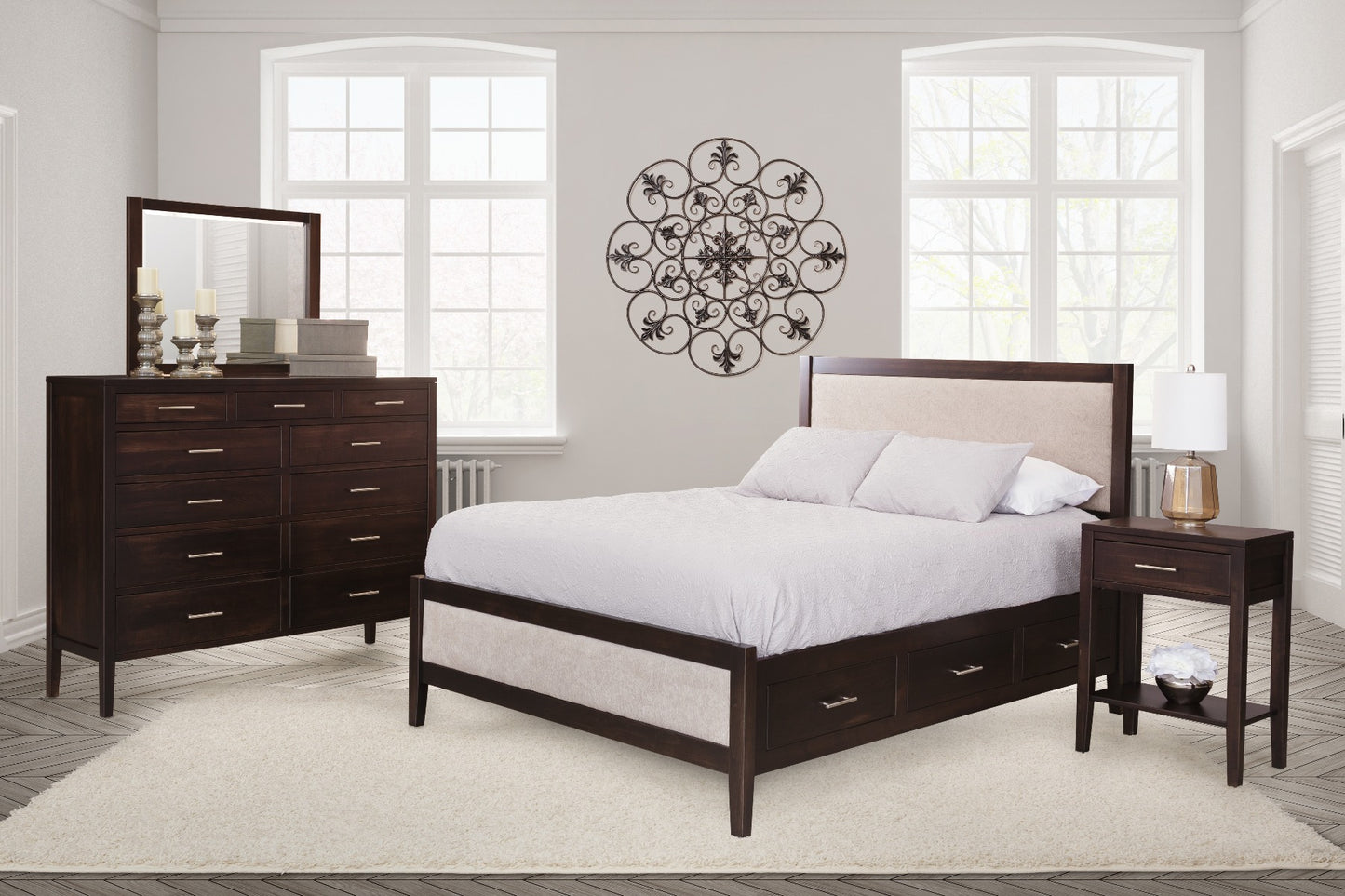 Albany Square Lady's Dresser w/Mirror