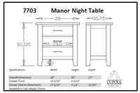 Manor Night Table
