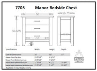 Manor Bedside Chest