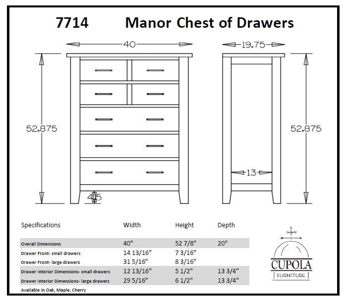Manor Chest of Drawers