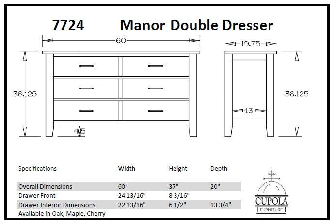 Manor Double Dresser