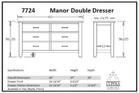 Manor Double Dresser