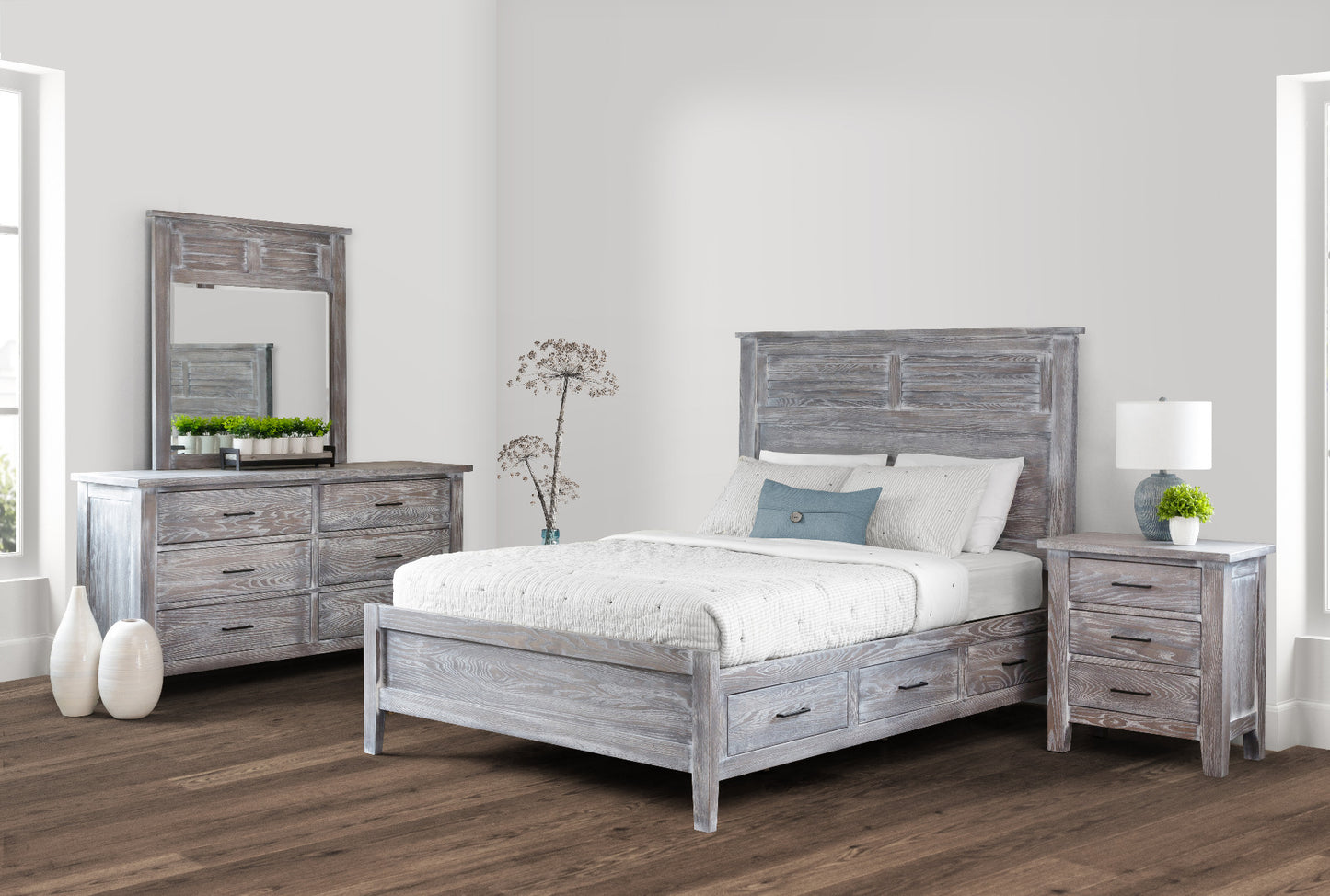 Manor Louver Panel Storage Bed