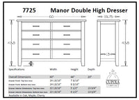 Manor High Double Dresser