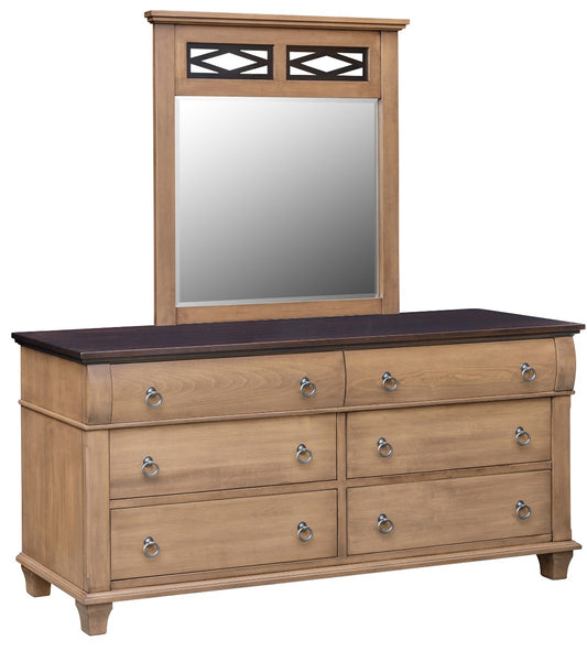 Crescent Creek Low Dresser w/Iron Mirror