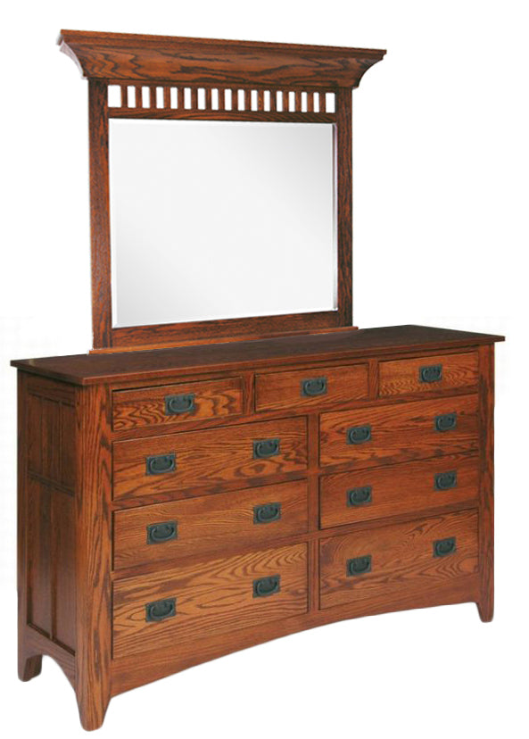 Mission Double Dresser w/Mirror