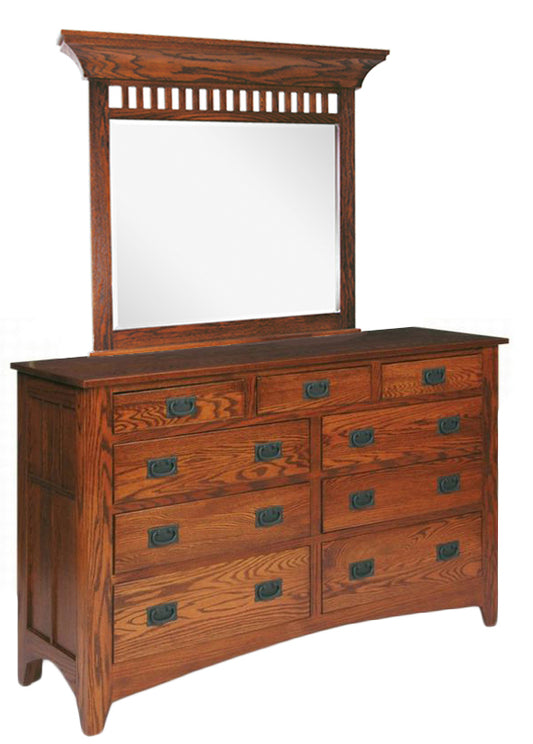 Mission Double Dresser w/Mirror