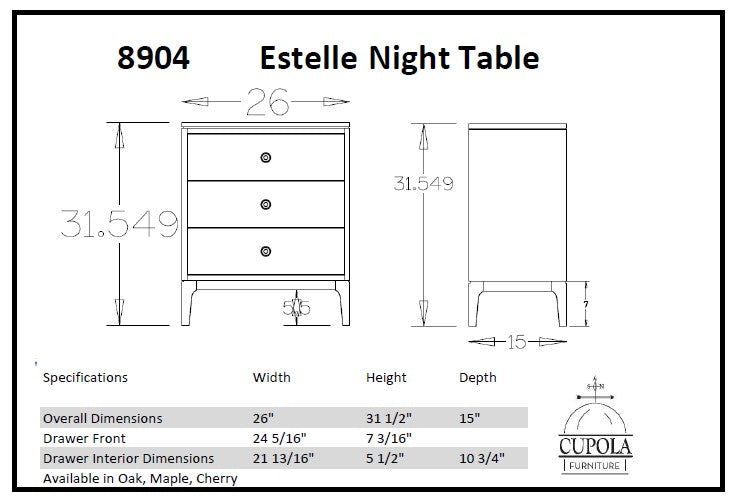 Estelle Bedside Chest