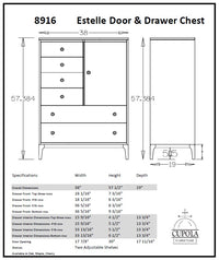 Estelle Door and Drawer Chest
