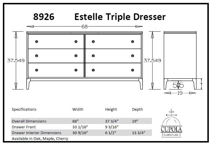 Estelle Triple Dresser