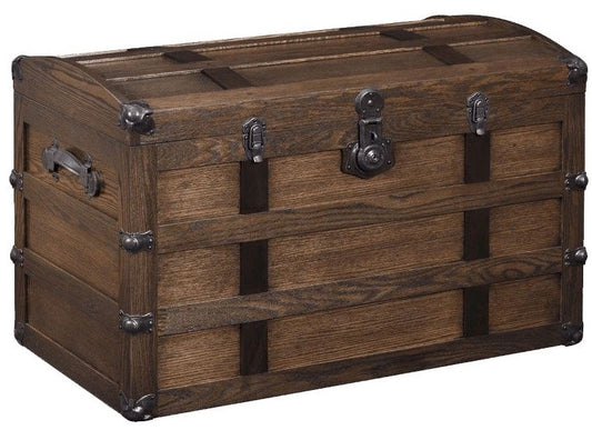 Tall Vintage Style Steamer Trunk